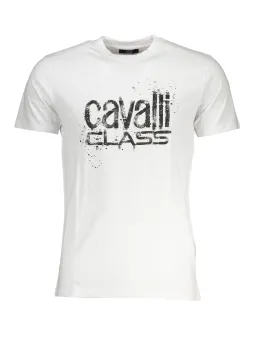 "Cavalli Class Herren T-Shirt Weiß - Stilvoll & Kurzarm"