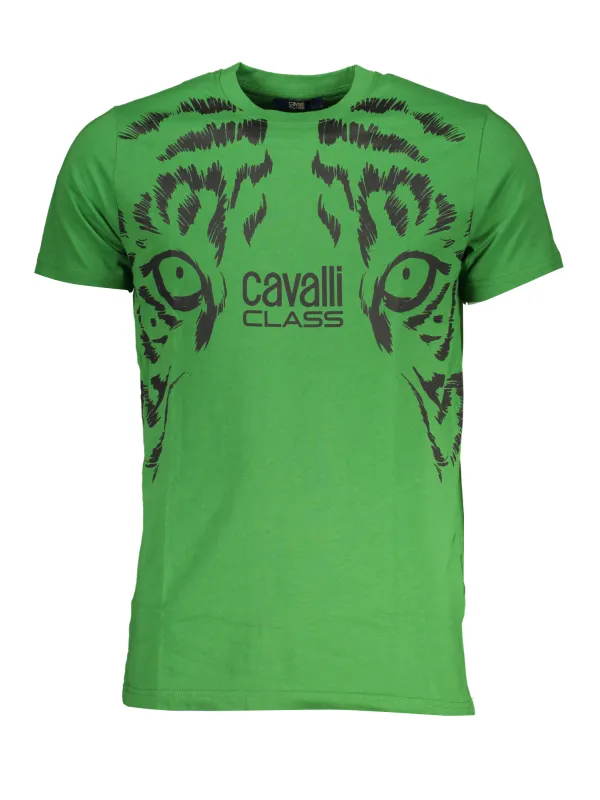 "Cavalli Class T-Shirts im Sale | Cavalli Class QXT62UJD060_VE07334 Grün online kaufen"|Planet-Deluxe