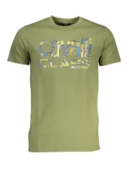 "Cavalli Class T-Shirts im Sale | Cavalli Class Olivgrün Logo T-Shirt Herren online kaufen"|Planet-Deluxe