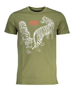 Cavalli Class Tiger T-Shirt in Olivgrün - Stilvoll und Einzigartig