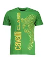 "Cavalli Class T-Shirts im Sale | Cavalli Class Grünes Leoparden T-Shirt online kaufen"|Planet-Deluxe