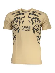 "Cavalli Class T-Shirts im Sale | Cavalli Class QXT62UJD060_BE00503 Beige online kaufen"|Planet-Deluxe