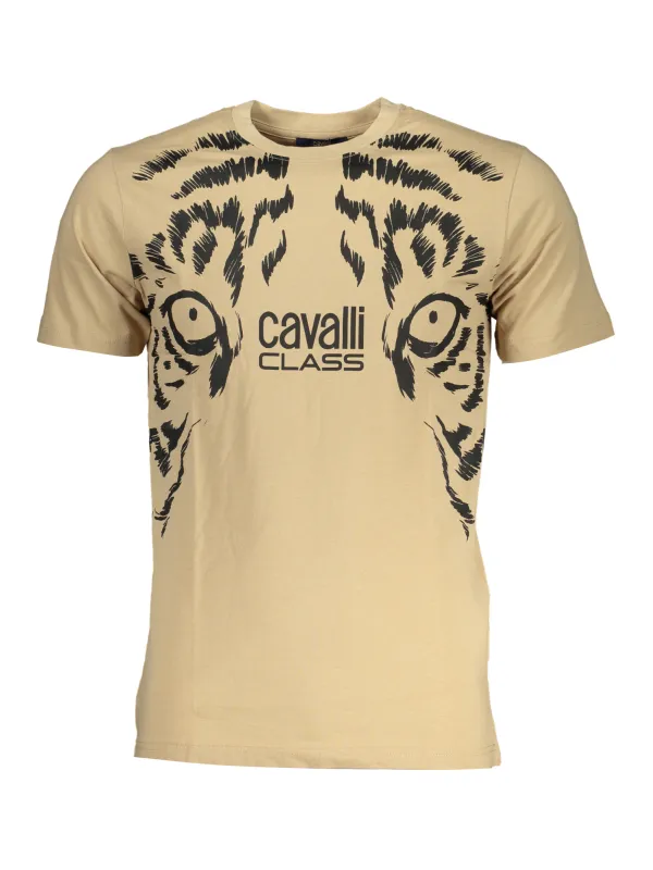 "Cavalli Class T-Shirts im Sale | Cavalli Class QXT62UJD060_BE00503 Beige online kaufen"|Planet-Deluxe