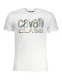 "Cavalli Class T-Shirts im Sale | Cavalli Class Weißes Statement T-Shirt online kaufen"|Planet-Deluxe