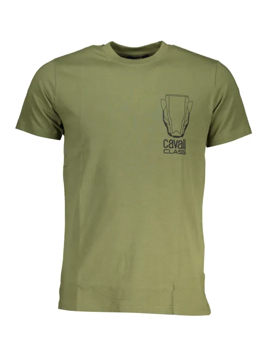 "Cavalli Class T-Shirts im Sale | Cavalli Class QXT62WJD060_VE04050 Grün online kaufen"|Planet-Deluxe