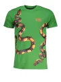 "Cavalli Class T-Shirts im Sale | Cavalli Class Grün Schlangen T-Shirt online kaufen"|Planet-Deluxe