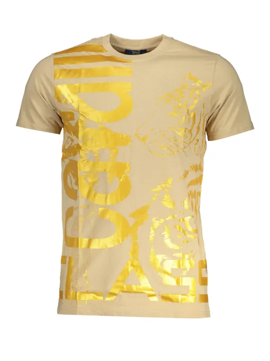 "Cavalli Class T-Shirts im Sale | Cavalli Class Beige Tiger T-Shirt Herren online kaufen"|Planet-Deluxe