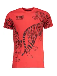 "Cavalli Class T-Shirts im Sale | Cavalli Class Tigerrot T-Shirt online kaufen"|Planet-Deluxe