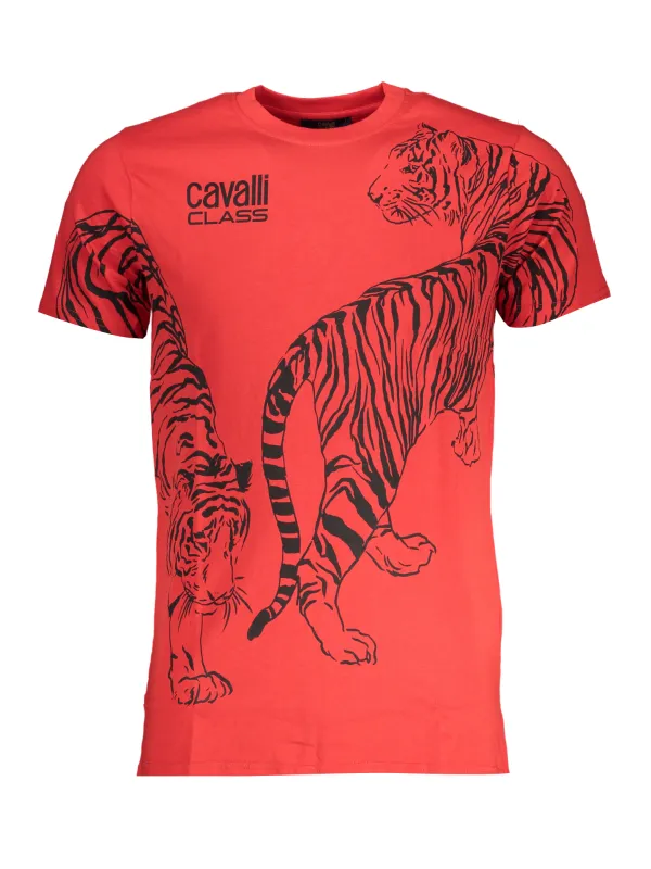 "Cavalli Class T-Shirts im Sale | Cavalli Class Tigerrot T-Shirt online kaufen"|Planet-Deluxe