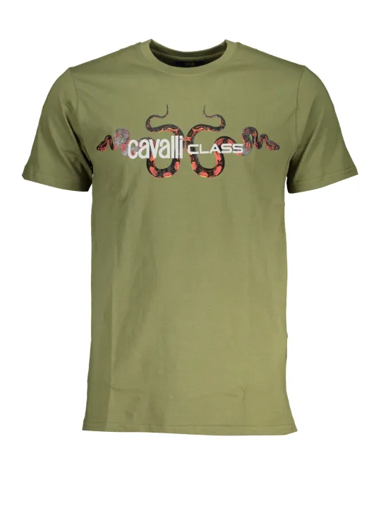 "Cavalli Class T-Shirts im Sale | Cavalli Class Grün T-Shirt - Stilvoll und Komfortabel online kaufen"|Planet-Deluxe