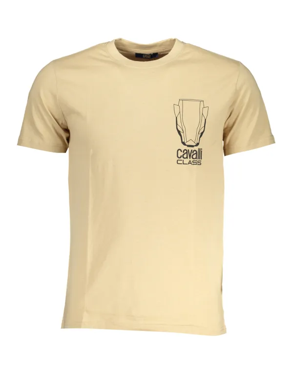 "Cavalli Class T-Shirts im Sale | Cavalli Class QXT62WJD060_BE00503 Beige online kaufen"|Planet-Deluxe