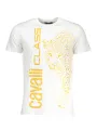 "Cavalli Class T-Shirts im Sale | "Cavalli Class Weißes Leoparden T-Shirt" online kaufen"|Planet-Deluxe
