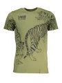 "Cavalli Class T-Shirts im Sale | Cavalli Class Luxus Tiger Print TShirt Grün online kaufen"|Planet-Deluxe