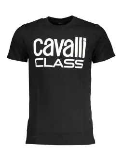 "Cavalli Class Herren T-Shirt Elegant Schwarz - Stilvoll"