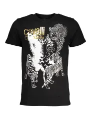 "Cavalli Class T-Shirts im Sale | Cavalli Class QXT63BJD060_NE05051 Schwarz online kaufen"|Planet-Deluxe