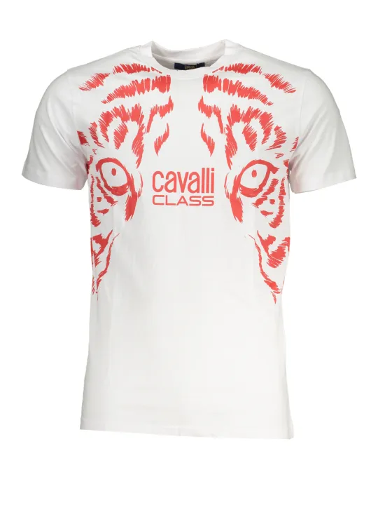 "Cavalli Class T-Shirts im Sale | Cavalli Class QXT62UJD060_BI00053 Weiß online kaufen"|Planet-Deluxe