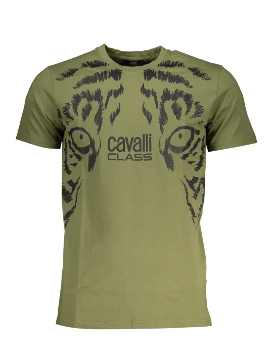 "Cavalli Class T-Shirts im Sale | Cavalli Class QXT62UJD060_VE04050 Grün online kaufen"|Planet-Deluxe