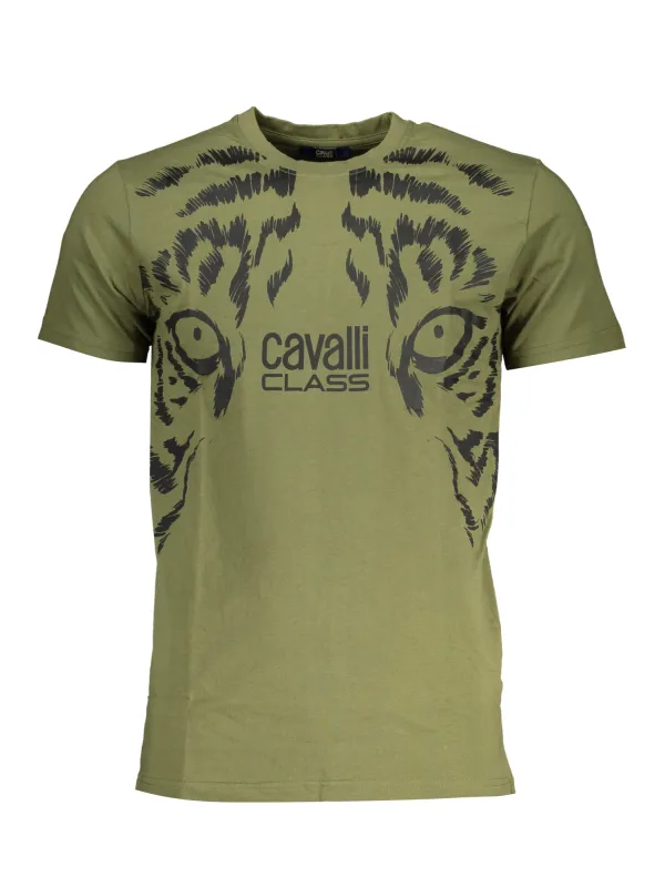 "Cavalli Class T-Shirts im Sale | Cavalli Class QXT62UJD060_VE04050 Grün online kaufen"|Planet-Deluxe
