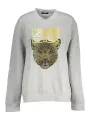 "Cavalli Class Sweatshirts im Sale | Cavalli Luxus Fleece Sweatshirt mit Leopardendruck online kaufen"|Planet-Deluxe