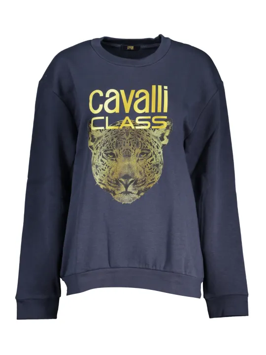 "Cavalli Class Sweatshirts im Sale | Cavalli Class Tiger Sweatshirt Navy online kaufen"|Planet-Deluxe