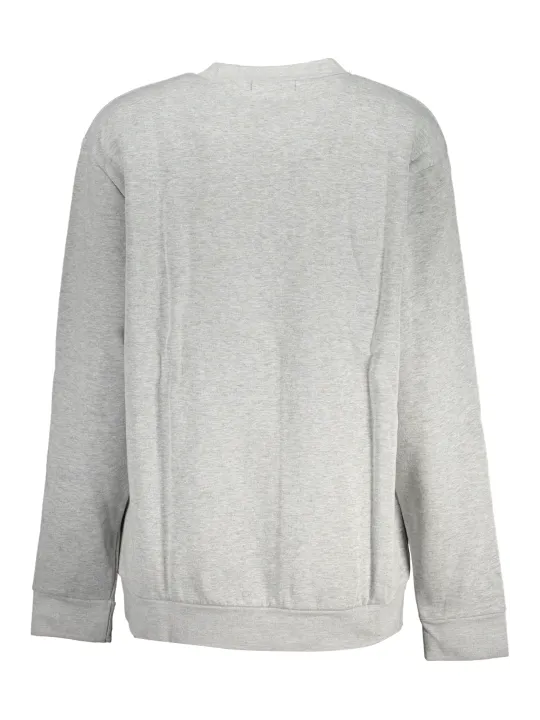 "Cavalli Class Sweatshirts im Sale | Cavalli Class Graues Fleece Sweatshirt mit Leopardenprint online kaufen"|Planet-Deluxe