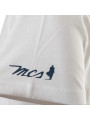 Weißes Baumwoll-T-Shirt mit Logo
