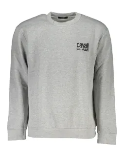 "Cavalli Fleece Sweatshirt: Stilvolles Langarm-Design"