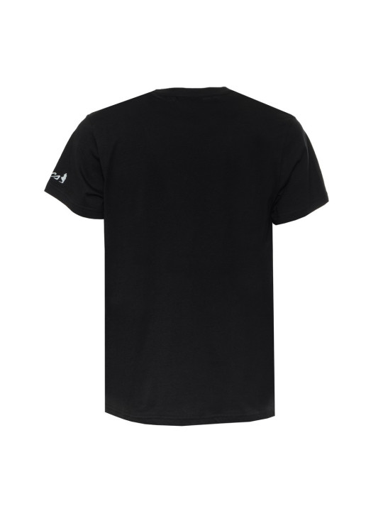 Schwarzes T-Shirt Rückansicht Adidas Logo