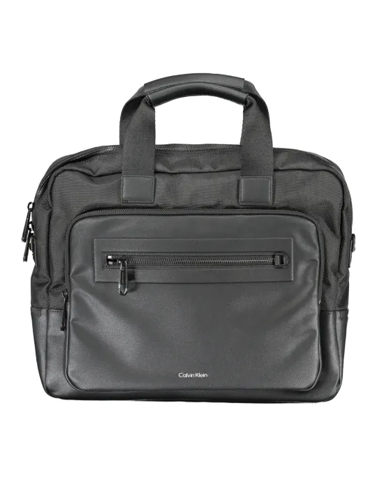 "Calvin Klein Aktentaschen im Sale | Calvin Klein Aktentasche mit Laptopfach und recyceltem Polyester online kaufen"|Planet-Deluxe