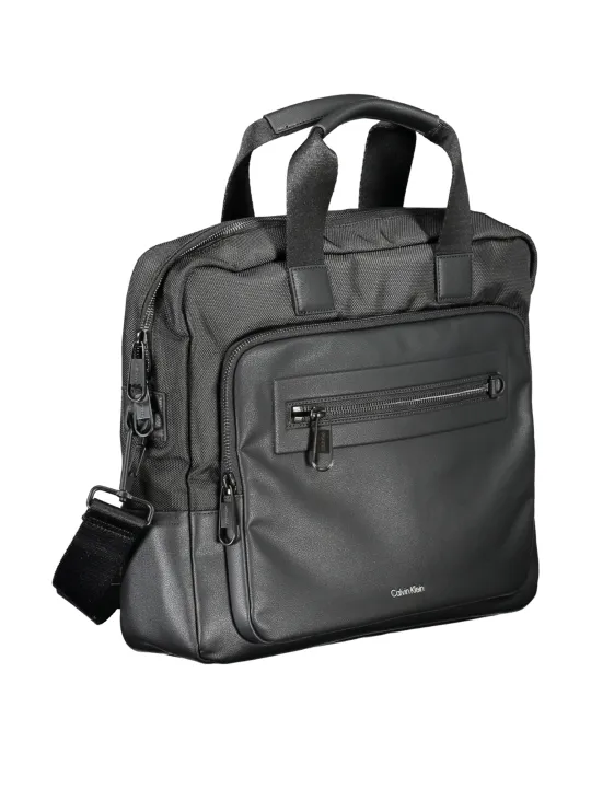 "Calvin Klein Aktentaschen im Sale | Calvin Klein Aktentasche mit Laptopfach und recyceltem Polyester online kaufen"|Planet-Deluxe