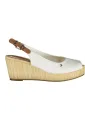 "Tommy Hilfiger Sandalen im Sale | Tommy Hilfiger Sandale mit Schnürung und Kontrastdetails 7cm Absatz online kaufen"|Planet-Deluxe