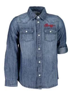 "Guess Jeans Mädchen Denim-Hemd mit Stickerei & Taschen"