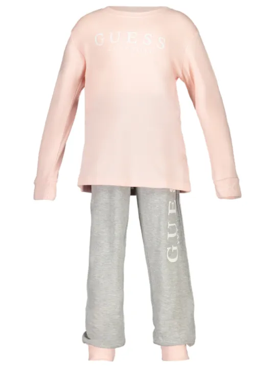 "GUESS JEANS Sweatshirts im Sale | Guess Jeans Mädchen 2-teiliges Bio-Baumwolle Set mit Langarm-Sweatshirt und Hose online kaufen"|Planet-Deluxe