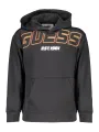 "GUESS JEANS Sweatshirts im Sale | Guess Jeans Langärmeliges Kapuzen-Sweatshirt mit Aufdruck und Mitteltasche aus Bio-Baumwolle für Jungen und Kinder online kaufen"|Planet-Deluxe