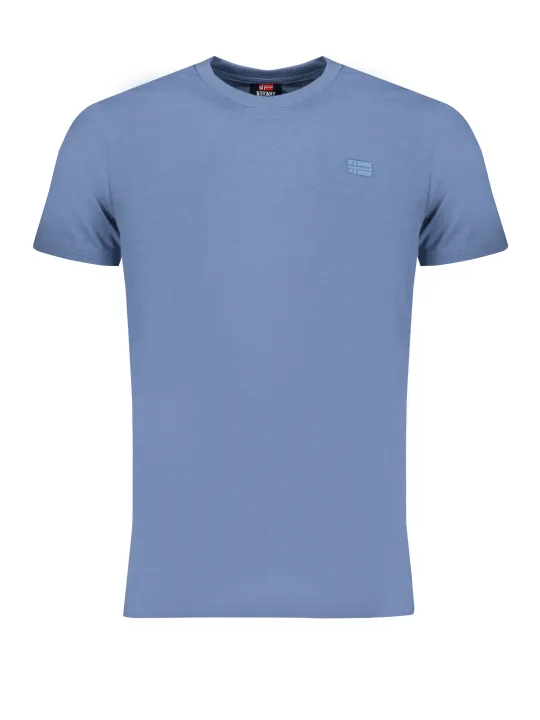 "NORWAY 1963 T-Shirts im Sale | Blaues Kurzarm Rundhals TShirt mit Sticklogo online kaufen"|Planet-Deluxe