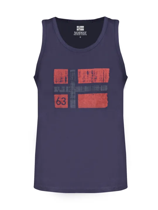 "NORWAY 1963 Startseite im Sale | NORWEGEN 1963 BLAUES TANKTOP FÜR HERREN online kaufen"|Planet-Deluxe