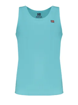 "Stylisches Tanktop: Breite Schultern, Rundhals, Logo-Stickerei"