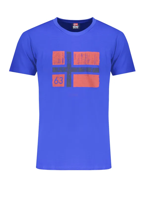 "NORWAY 1963 T-Shirts im Sale | Blaues Logo TShirt mit Rundhalsausschnitt und Aufdruck online kaufen"|Planet-Deluxe "NORWAY 1963 T-Shirts im Sale | Blaues Logo TShirt mit Rundhalsausschnitt und Aufdruck online kaufen"|Planet-Deluxe