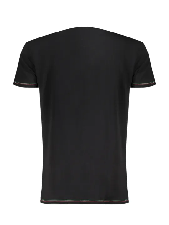 Kontrast T-Shirt mit Logo - Aeronautica Militare Rundhals Kontrast T-Shirt mit Logo - Aeronautica Militare Rundhals