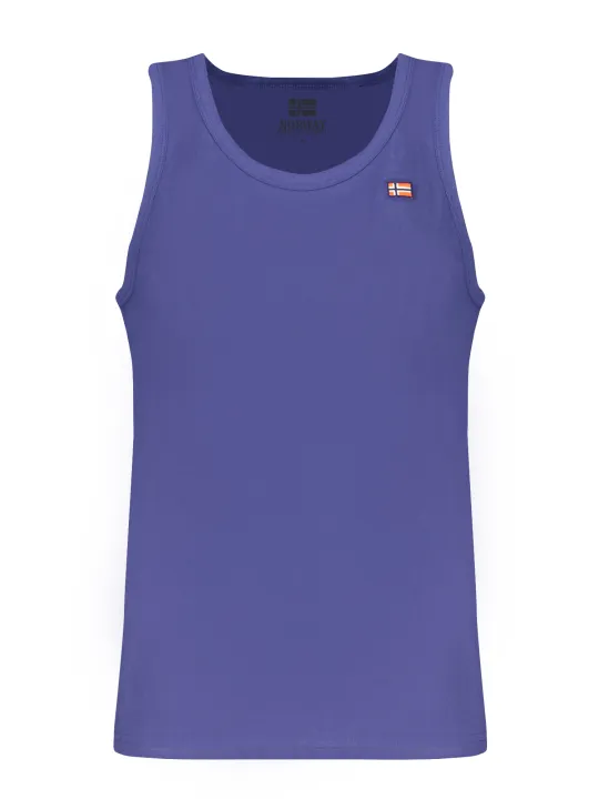 "NORWAY 1963 Hemden im Sale | Breitschulter Rundhals Tanktop mit Logo Stickerei online kaufen"|Planet-Deluxe