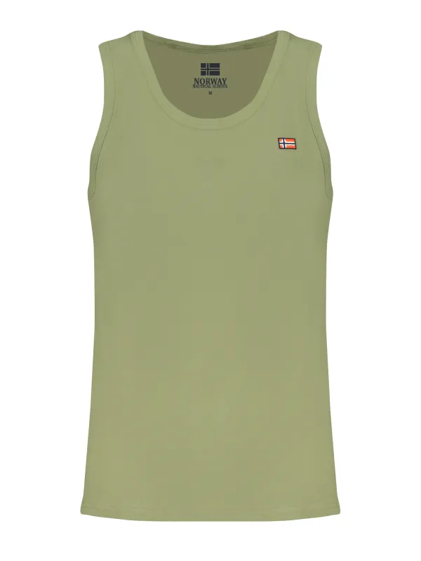 "NORWAY 1963 Hemden im Sale | Breitschulter Rundhals Tanktop mit Sticklogo online kaufen"|Planet-Deluxe