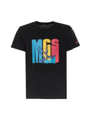 Schwarzes MCS X073 Baumwoll-T-Shirt