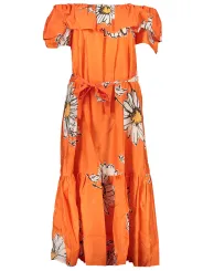 "Desigual Kleider im Sale | Sommerkleid mit Muster und abnehmbarem Gürtel online kaufen"|Planet-Deluxe
