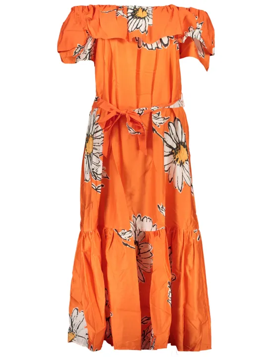 "Desigual Startseite im Sale | DESIGUAL DAMEN LANGES KLEID ORANGE online kaufen"|Planet-Deluxe