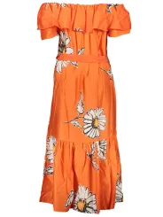 "Desigual Startseite im Sale | DESIGUAL DAMEN LANGES KLEID ORANGE online kaufen"|Planet-Deluxe