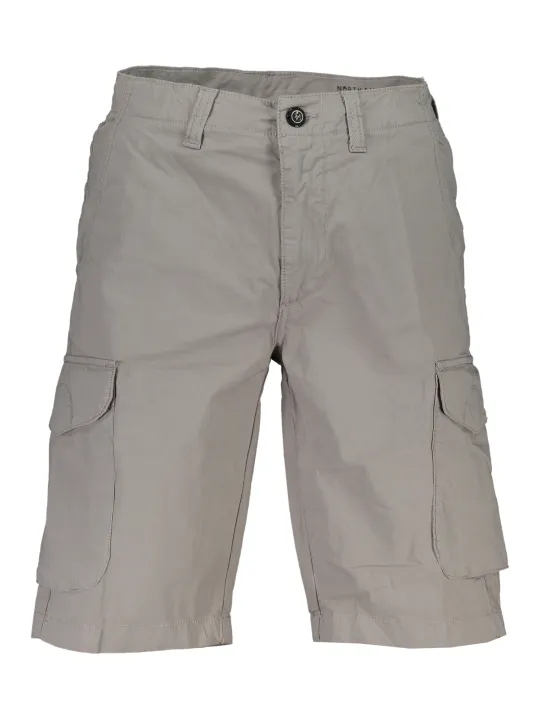 "North Sails Hosen im Sale | North Sails Bermuda Shorts Regular Fit 6 Taschen Grau online kaufen"|Planet-Deluxe