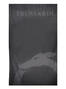 Trussardi Badehandtuch 88x190 cm – Luxuriöse Logo-Stickerei