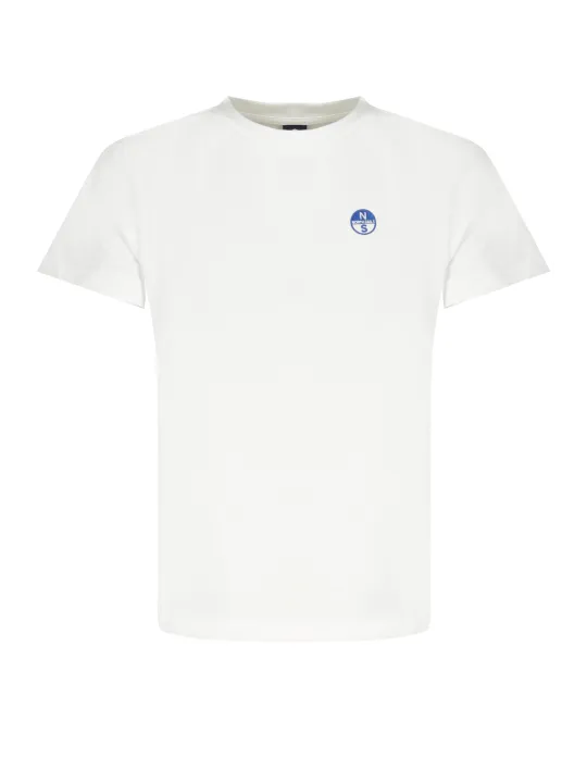 "North Sails T-Shirts im Sale | North Sails Bio-Baumwolle Kurzarm-T-Shirt mit Logo und Applikation für Jungen online kaufen"|Planet-Deluxe