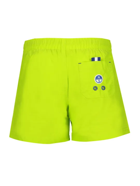 "North Sails Badehosen im Sale | North Sails Schwimmboxer mit Innen-Slip, Taschen und Logo-Print aus Bio-Baumwolle für Jungen online kaufen"|Planet-Deluxe