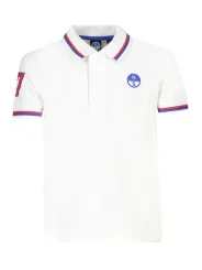 "North Sails Poloshirts im Sale | North Sails Kurzärmeliges Poloshirt mit Drucklogo und Kontrastdetails für Jungen online kaufen"|Planet-Deluxe